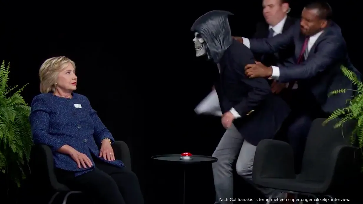between two ferns