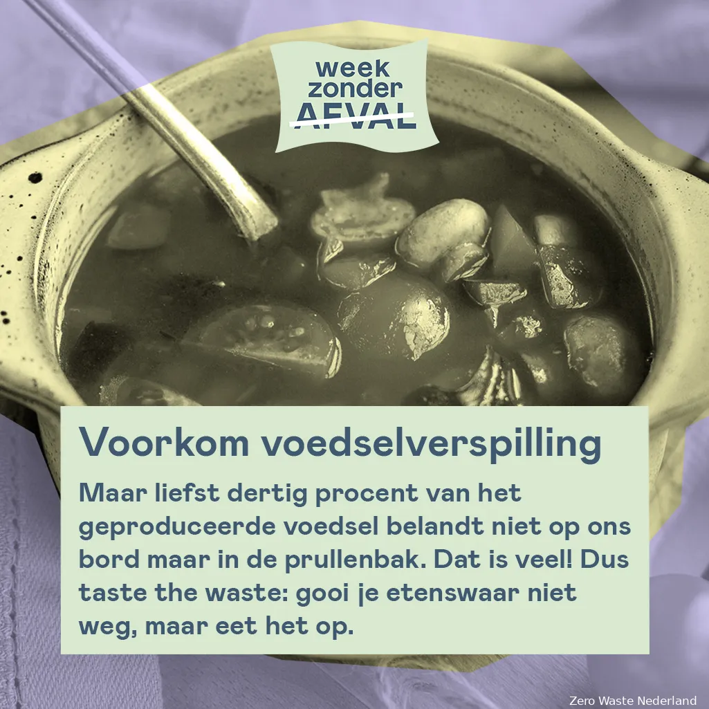 voorkom voedselverspilling