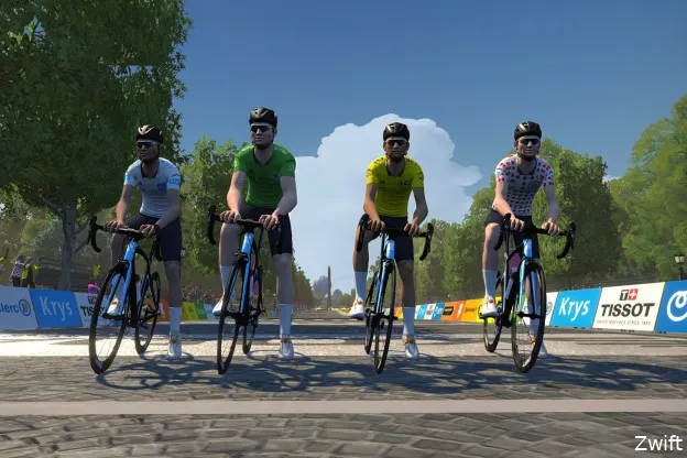 Zwift virtual Tour de France