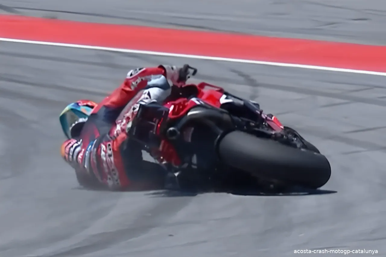 acosta crash motogp catalunya