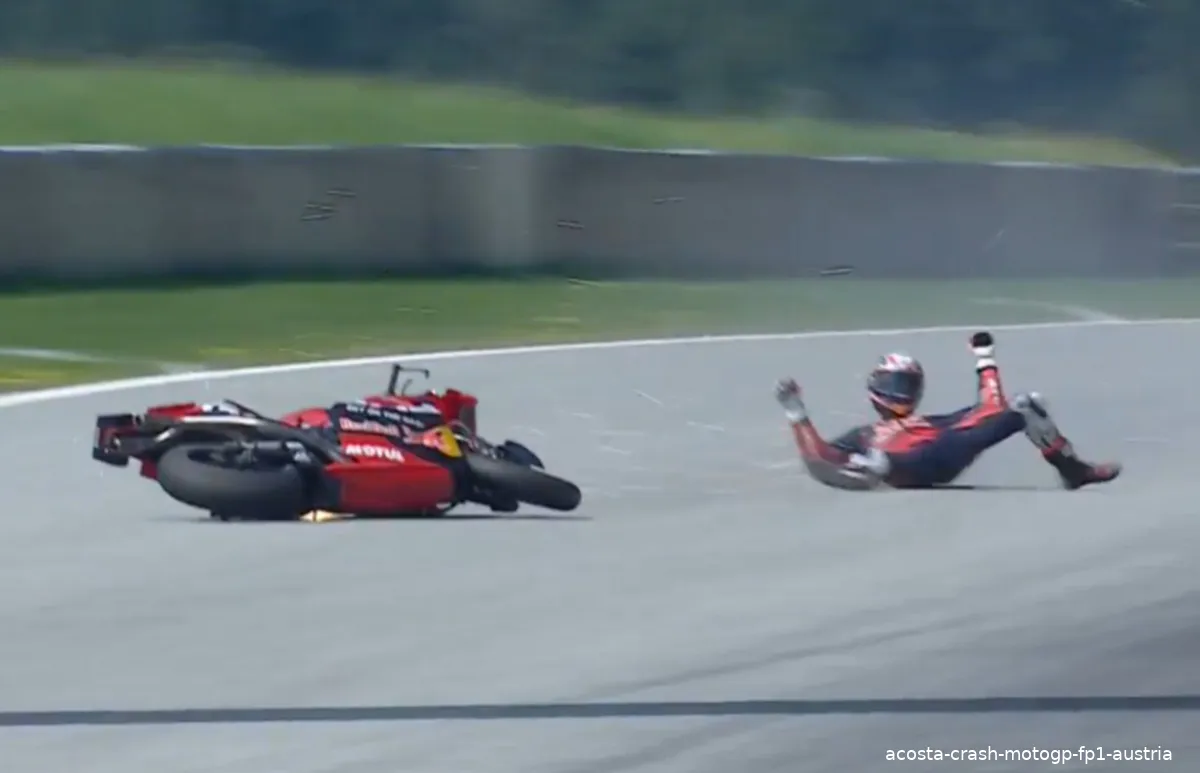 acosta crash motogp fp1 austria