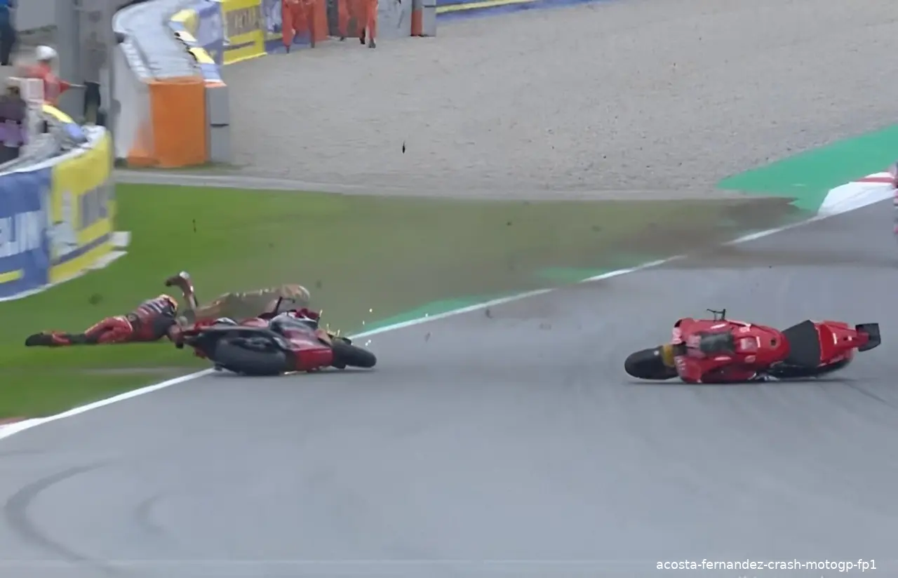 acosta fernandez crash motogp fp1 1