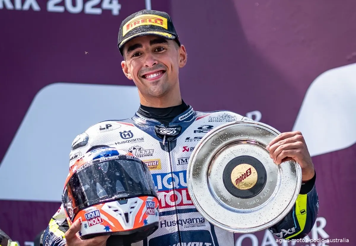 agius moto2 podio australia