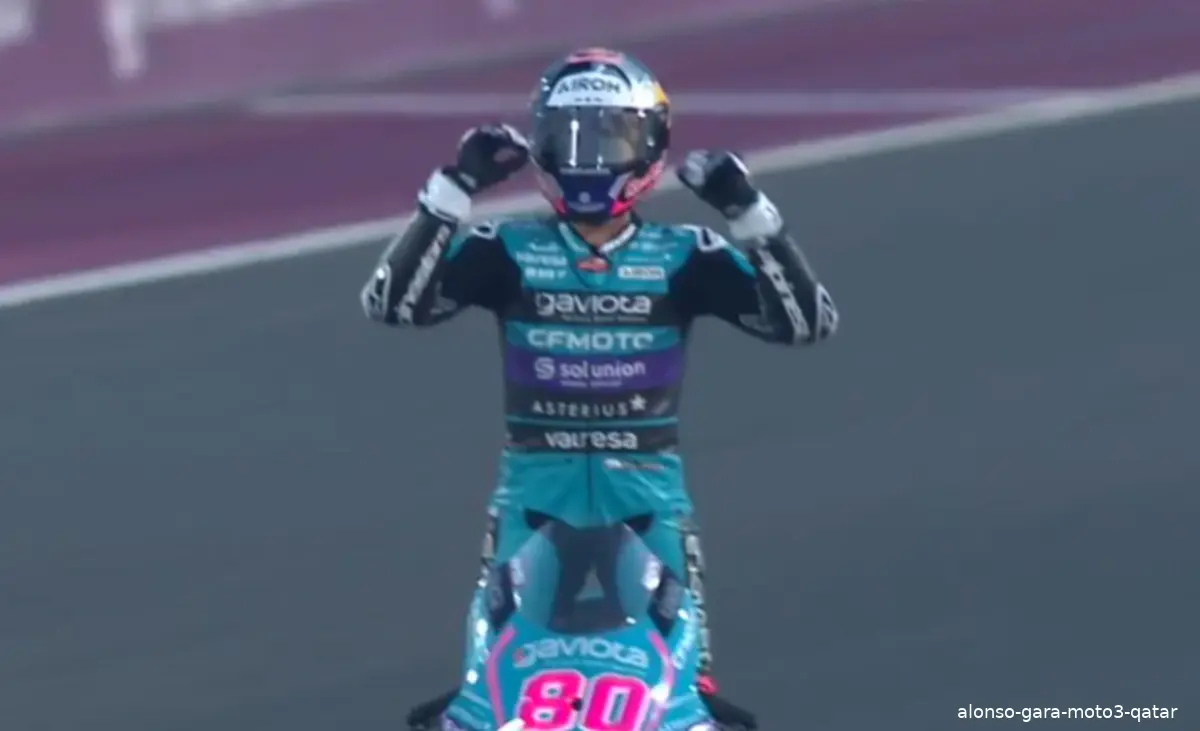 alonso gara moto3 qatar