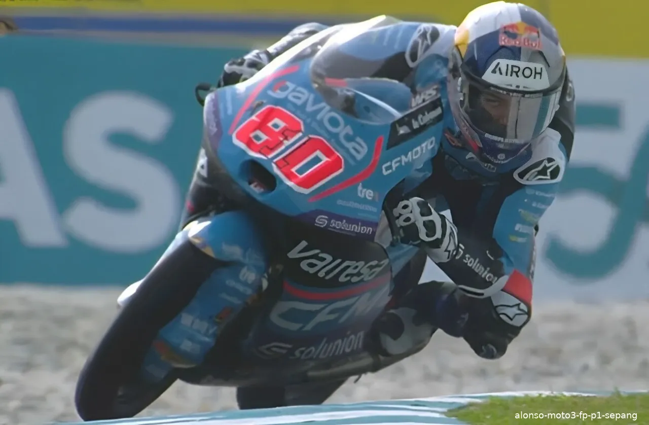 alonso moto3 fp p1 sepang