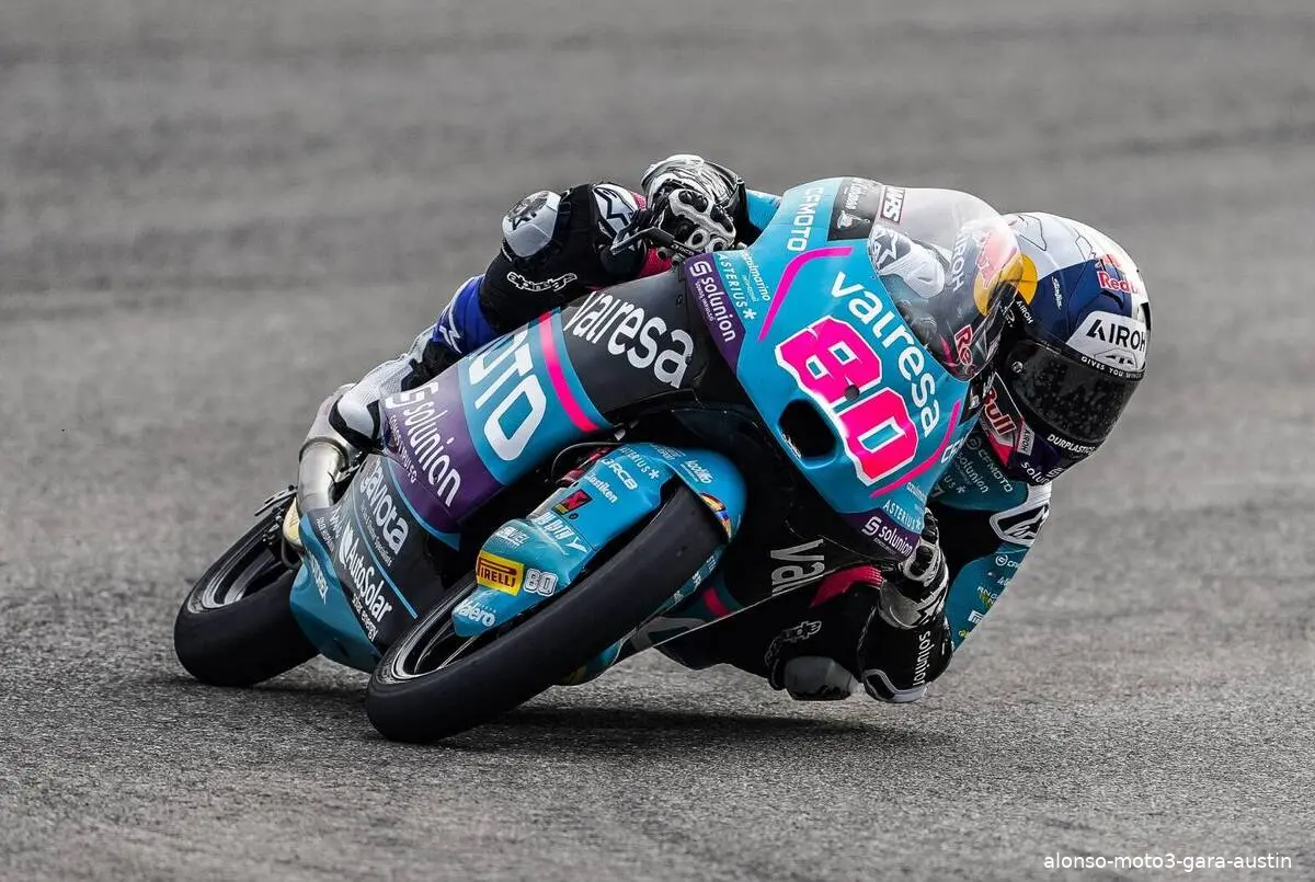 alonso moto3 gara austin