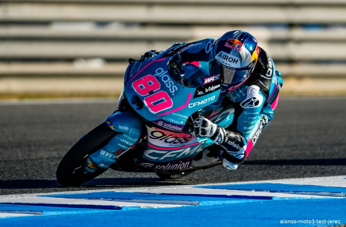 alonso moto3 test jerez