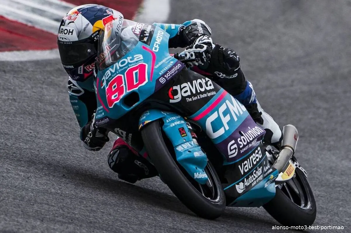 alonso moto3 test portimao 1