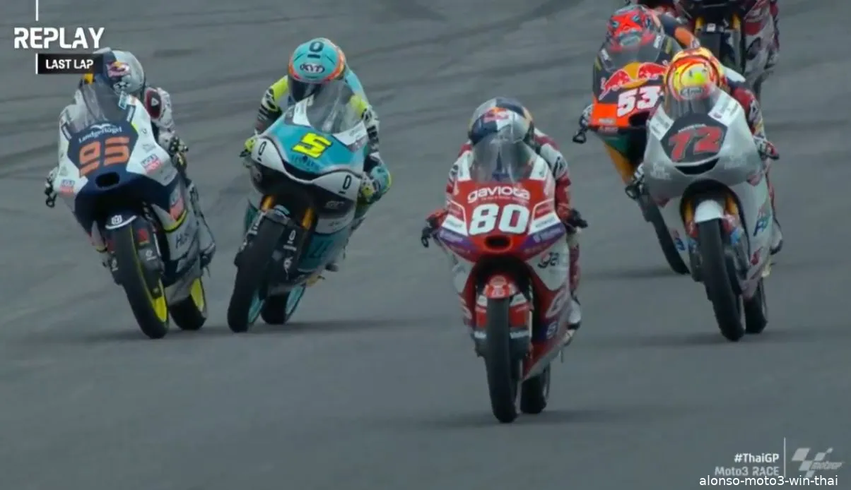 alonso moto3 win thai