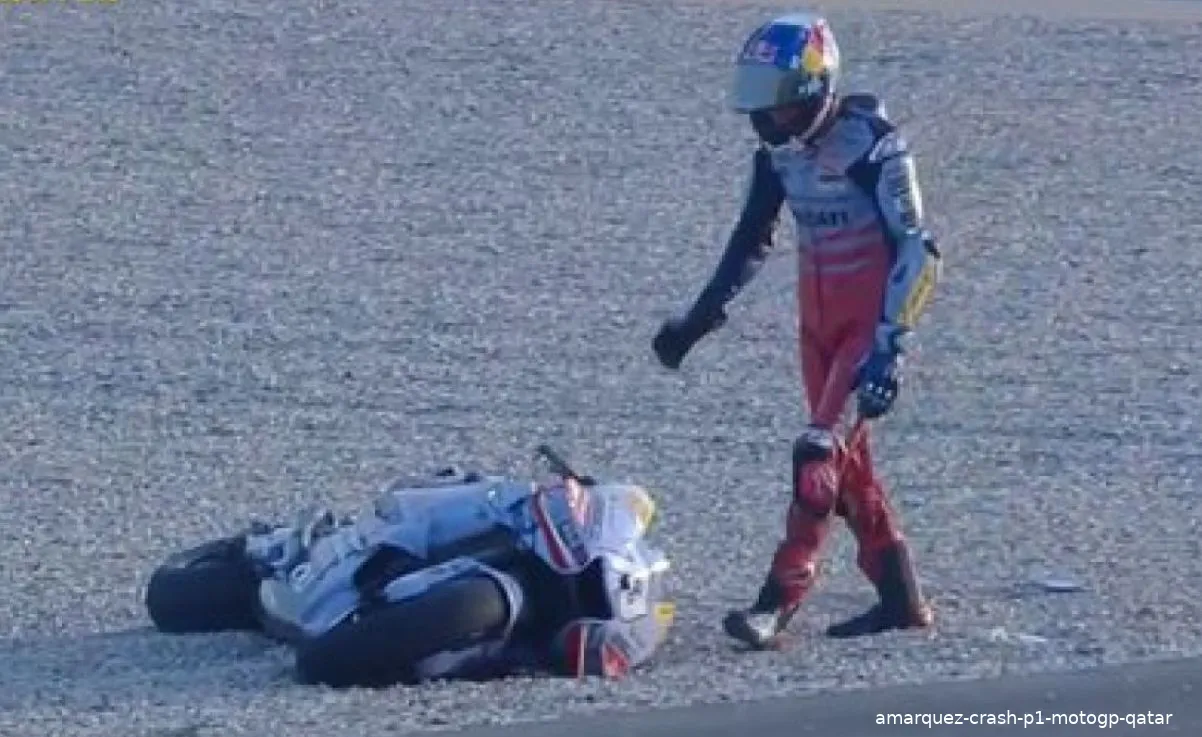 amarquez crash p1 motogp qatar