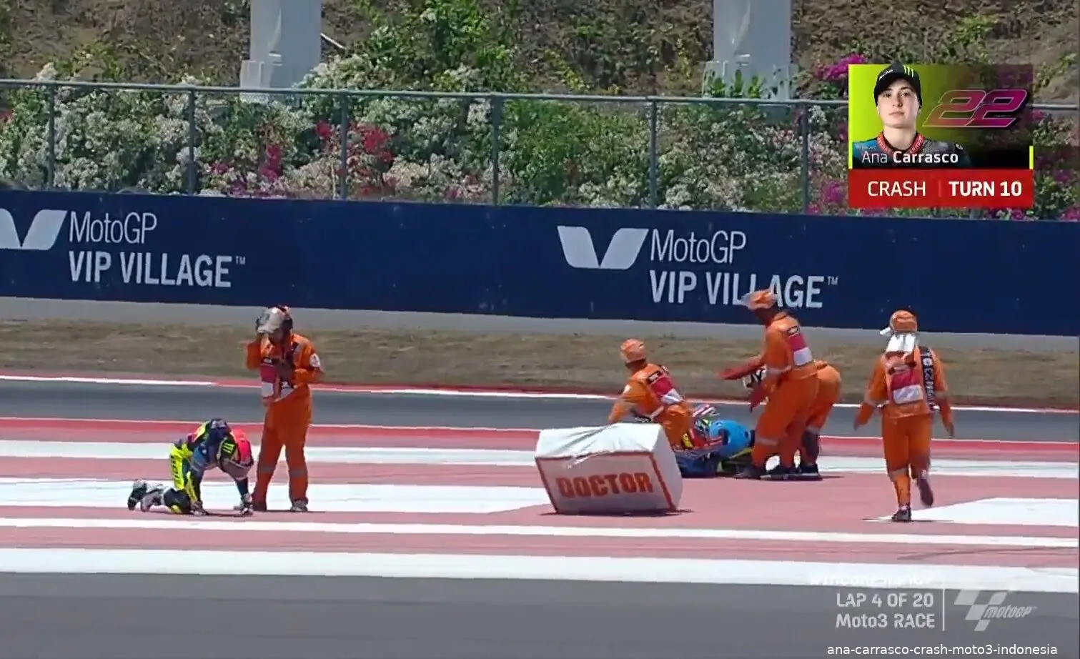 ana carrasco crash moto3 indonesia