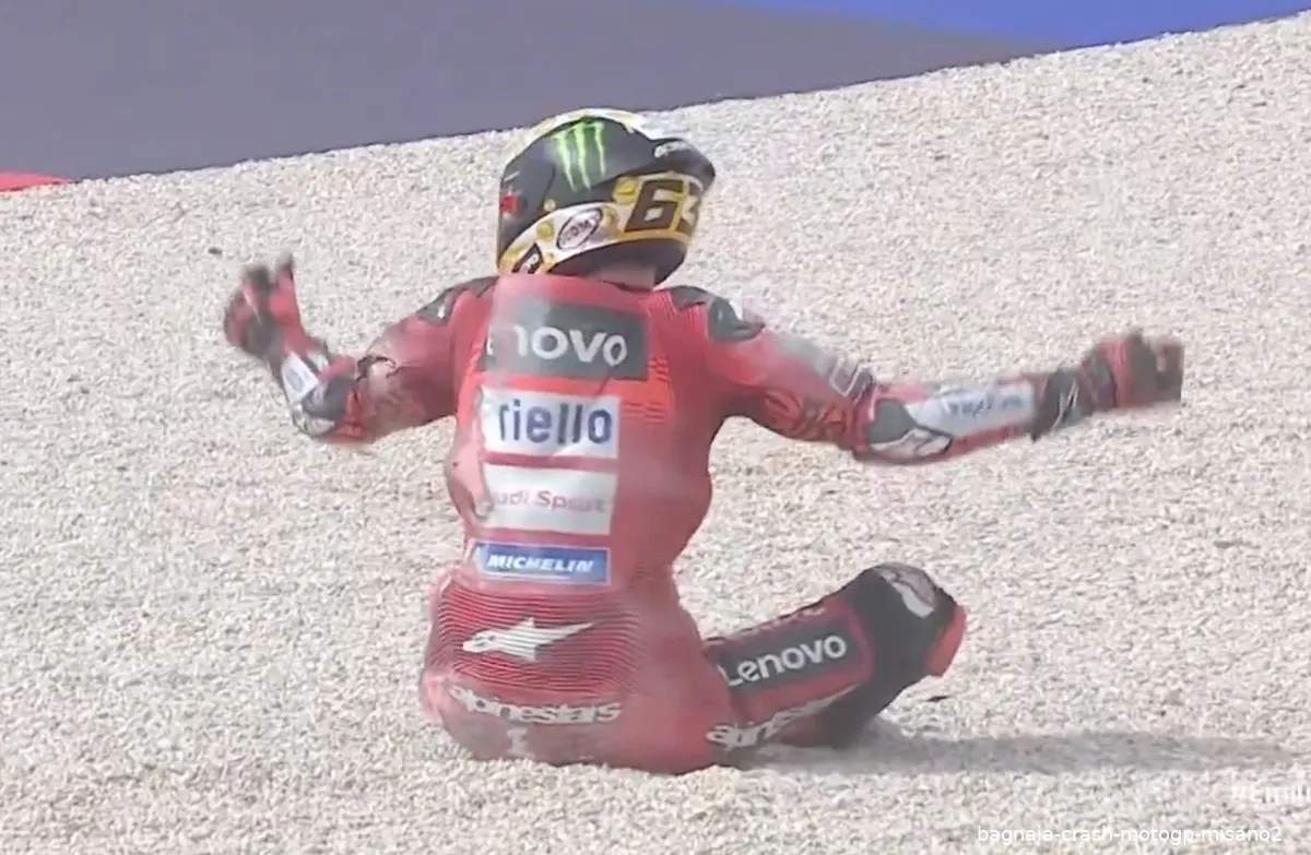 bagnaia crash motogp misano2