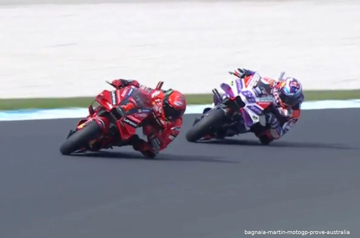 bagnaia martin motogp prove australia