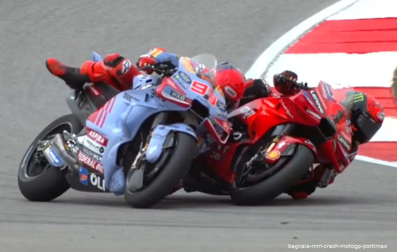 bagnaia mm crash motogp portimao