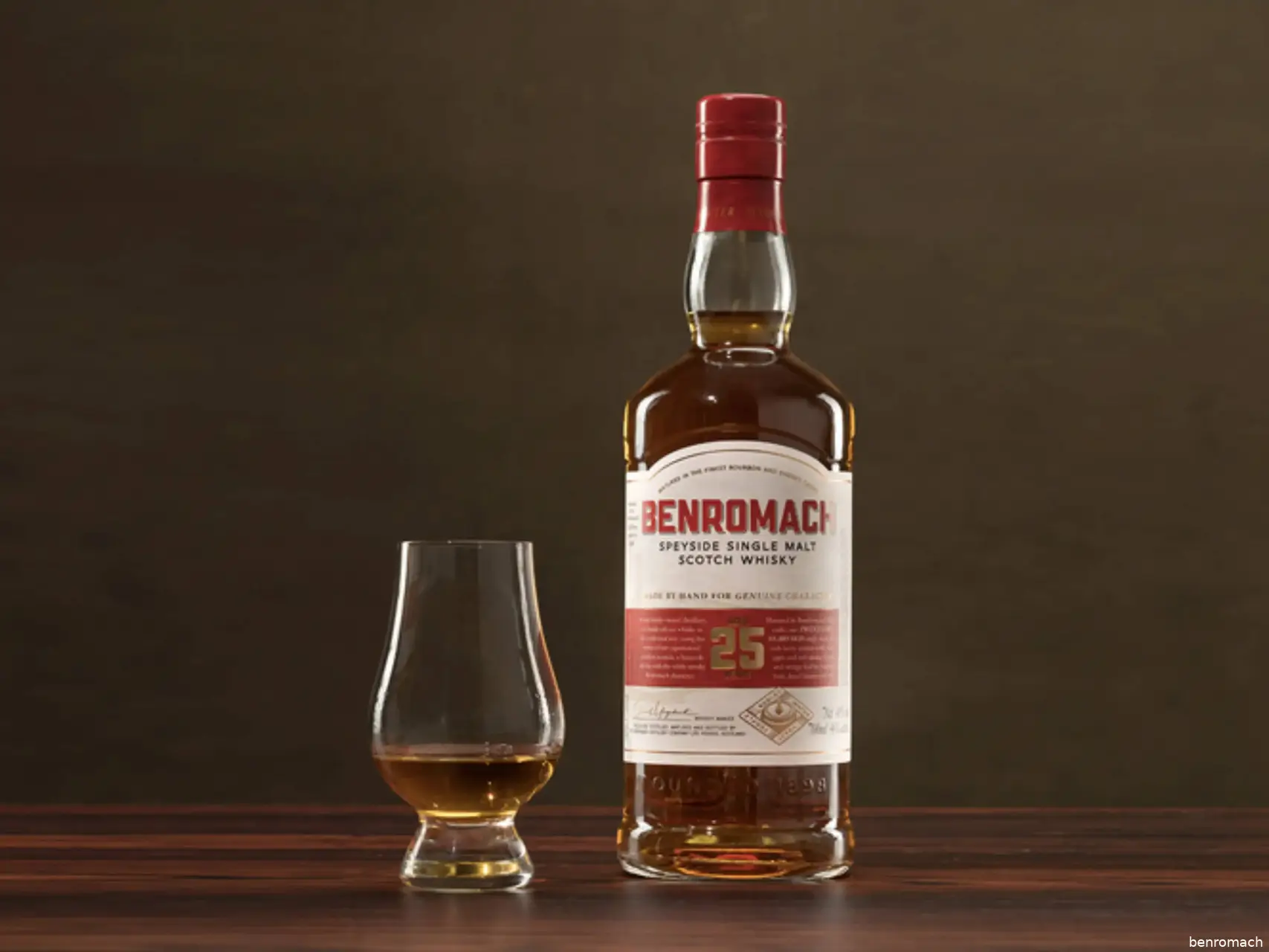 Benromach 25 year old whisky