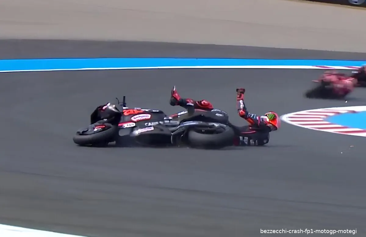 bezzecchi crash fp1 motogp motegi