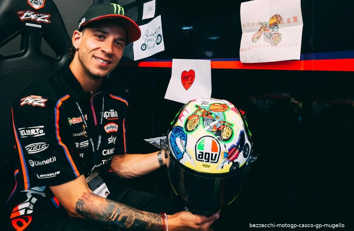 bezzecchi motogp casco gp mugello