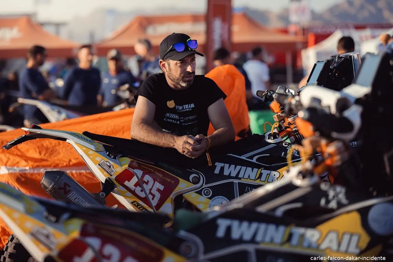 carles falcon dakar incidente
