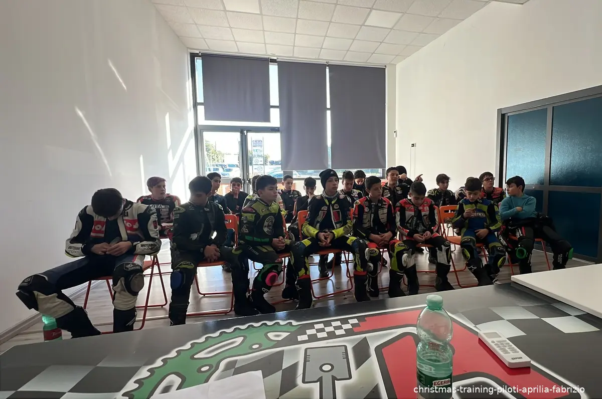 christmas training piloti aprilia fabrizio
