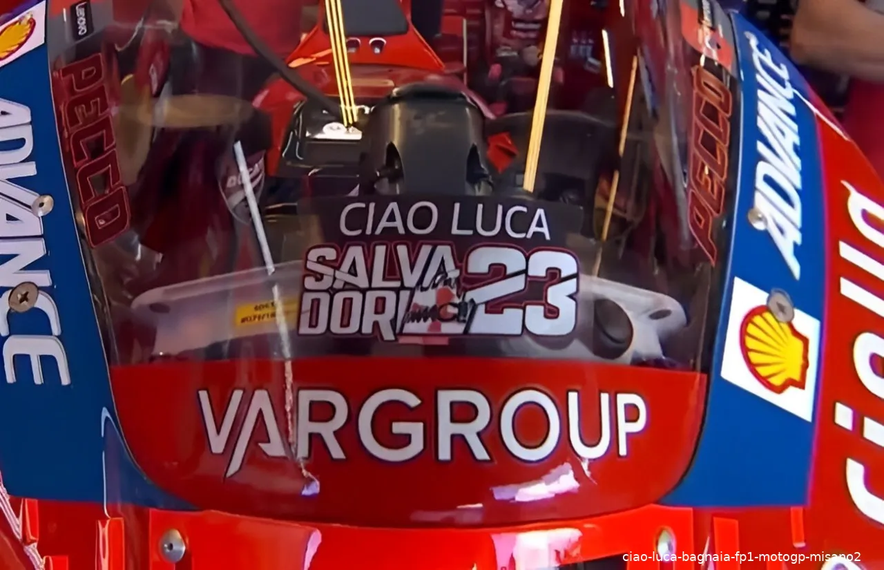 ciao luca bagnaia fp1 motogp misano2