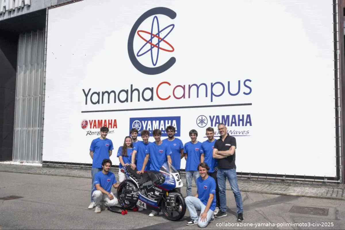collaborazione yamaha polimi moto3 civ 2025