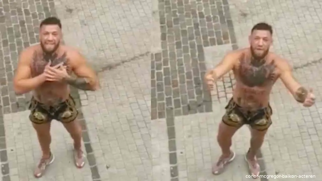conor mcgregor balkon acteren