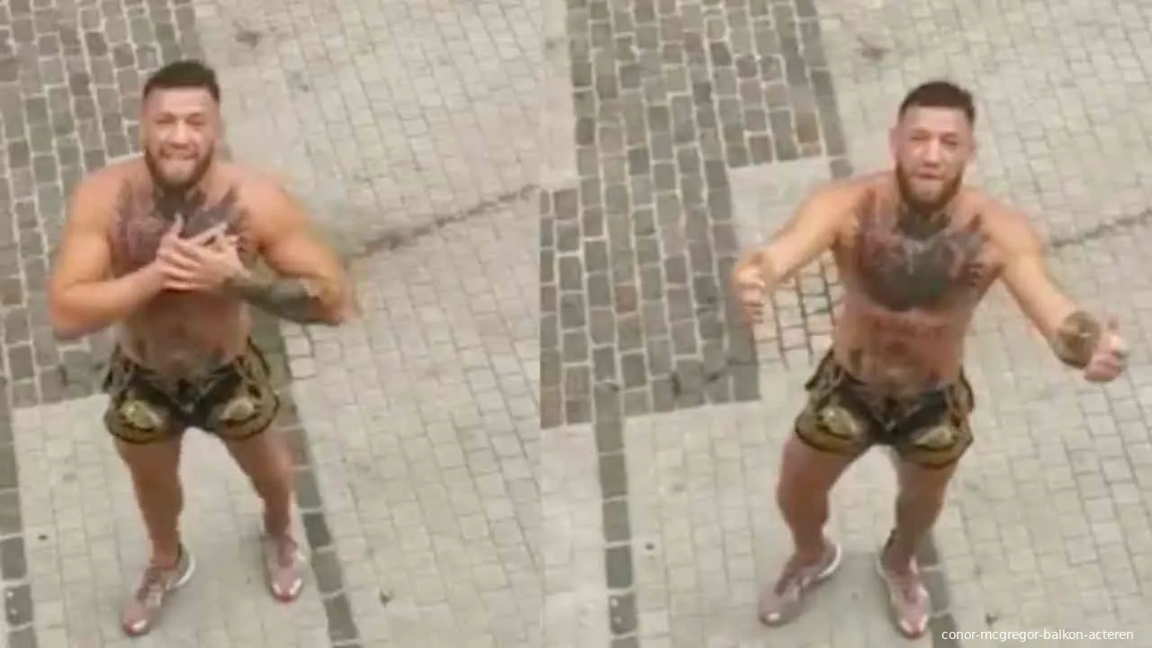 conor mcgregor balkon acteren