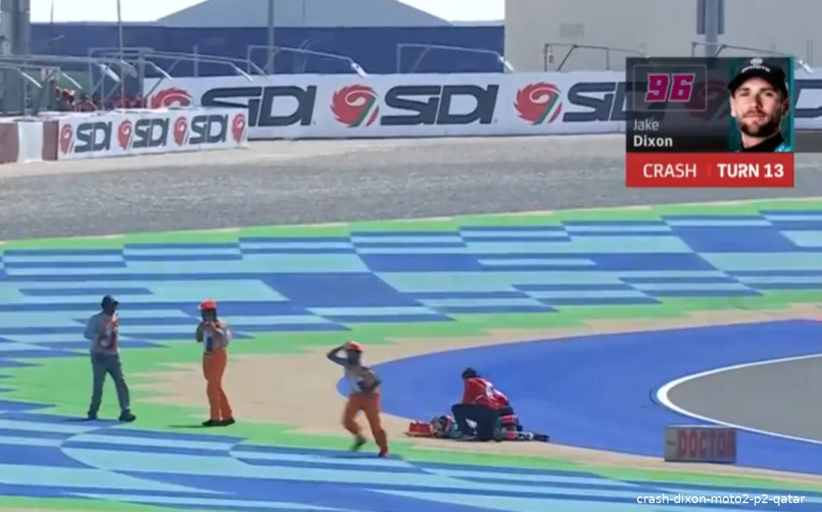 crash dixon moto2 p2 qatar 1