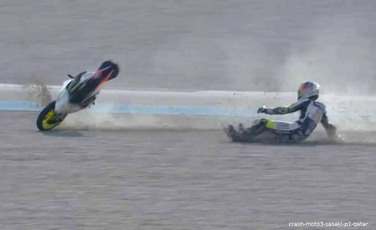 crash moto3 sasaki p1 qatar