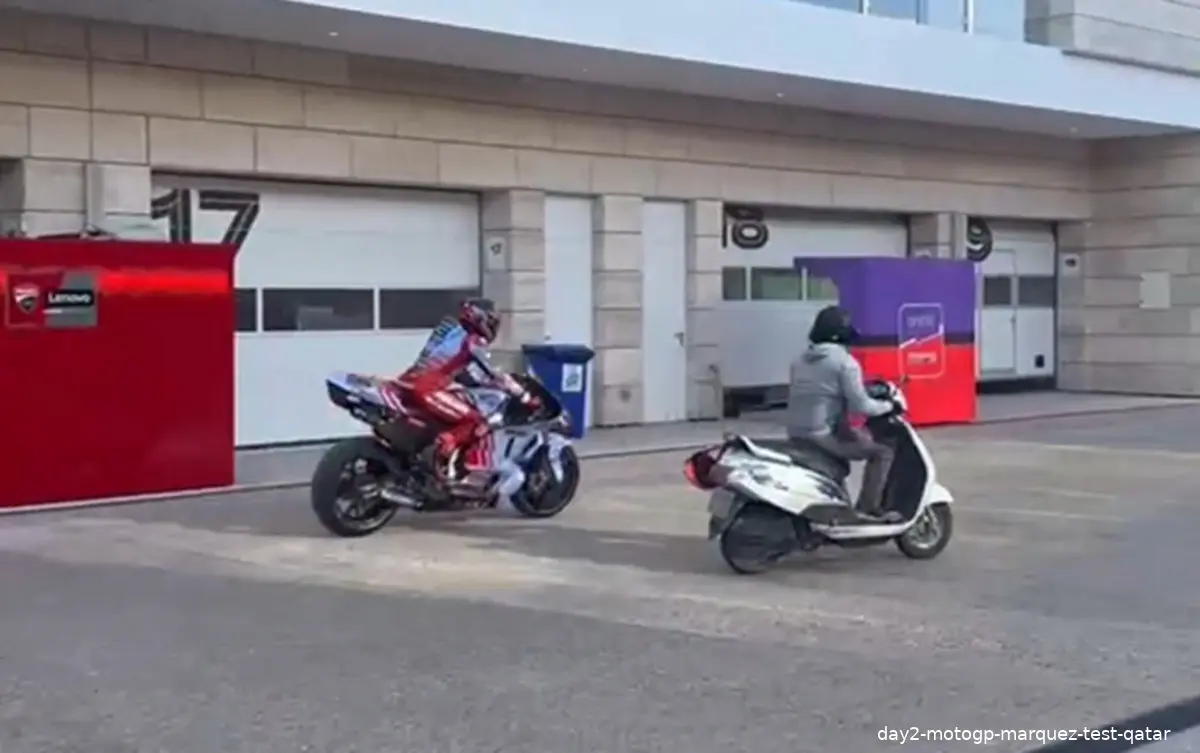 day2 motogp marquez test qatar