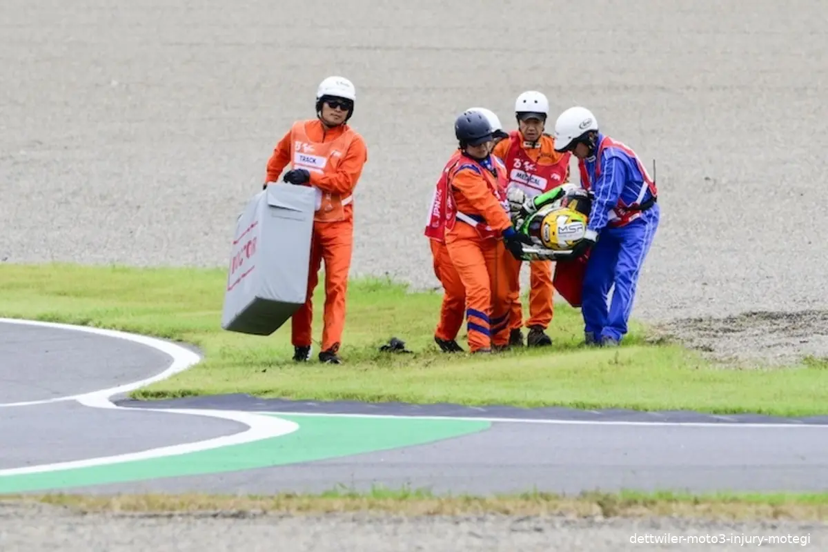 dettwiler moto3 injury motegi