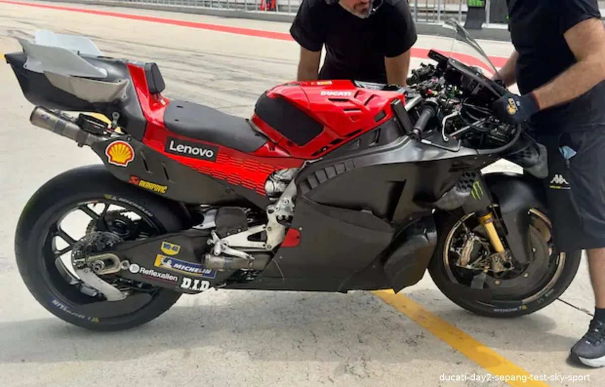 ducati day2 sepang test sky sport