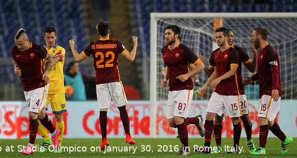 el shaarawy esulta 2 roma frosinone spalle