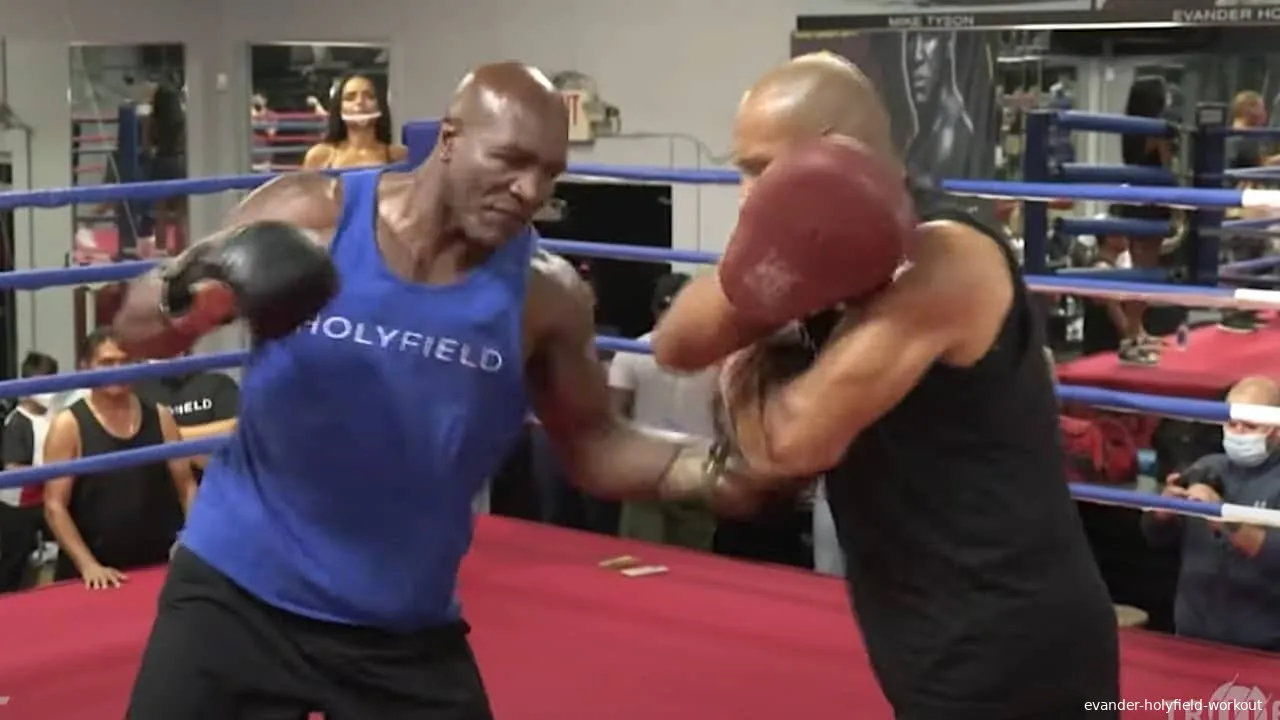 evander holyfield workout