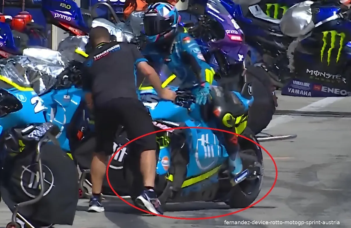 fernandez device rotto motogp sprint austria