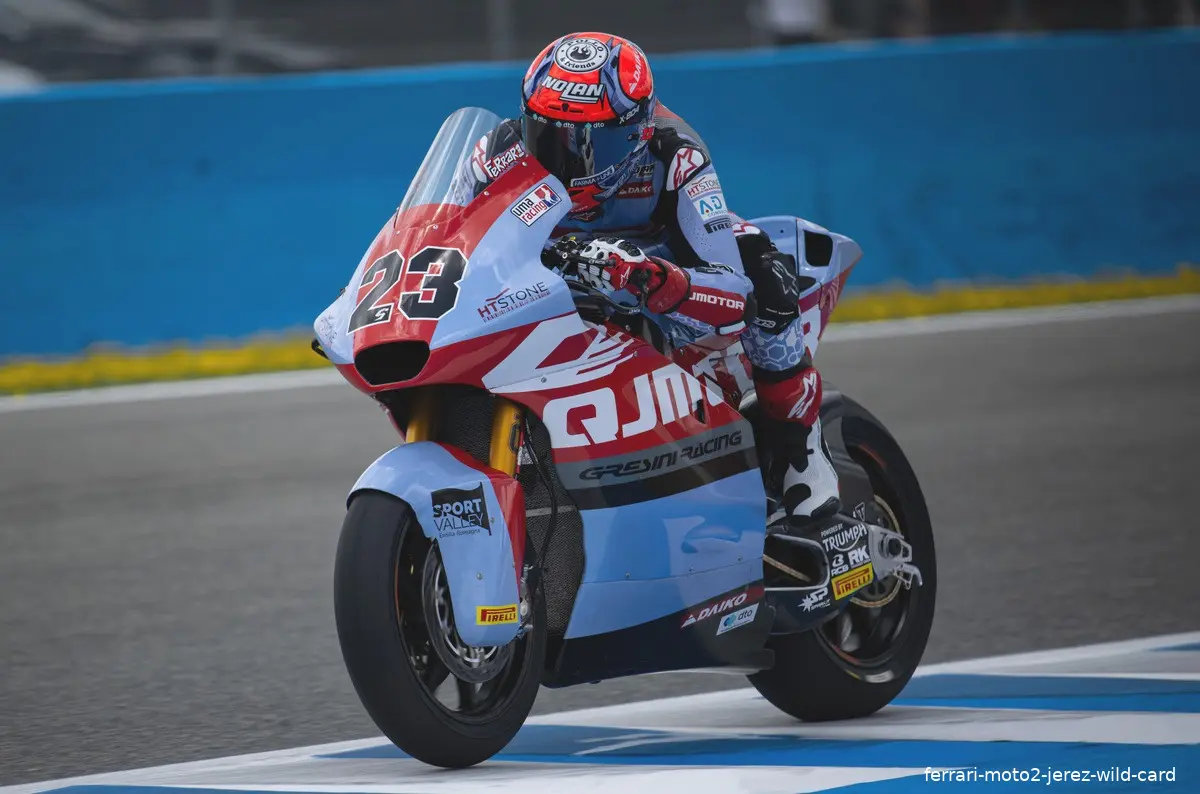 ferrari moto2 jerez wild card