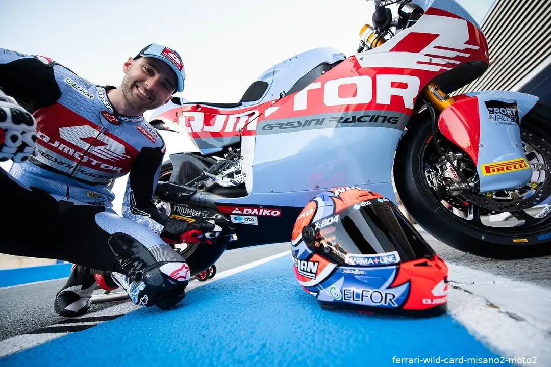 ferrari wild card misano2 moto2