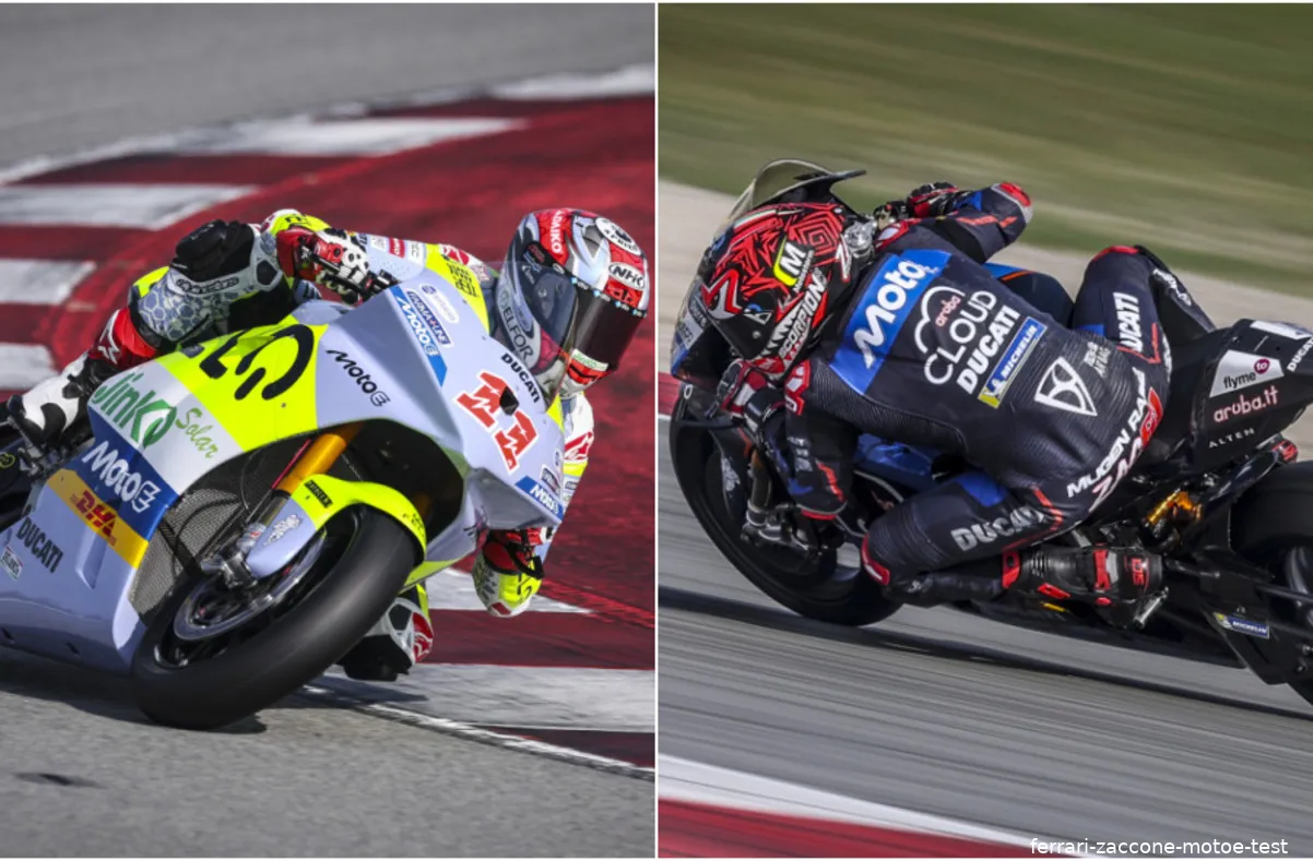 ferrari zaccone motoe test