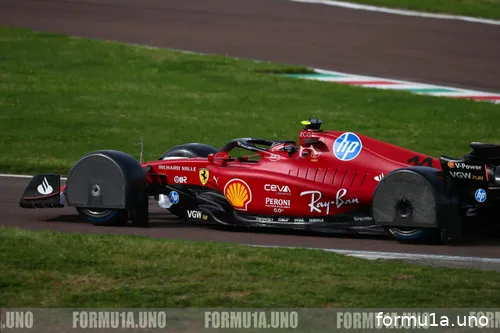 Ferrari test de nieuwe versie van de wielkappen. (Foto: Formu1a.uno)