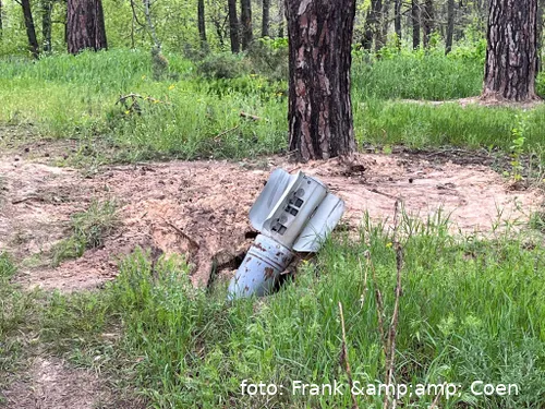 Een ingeslagen raket