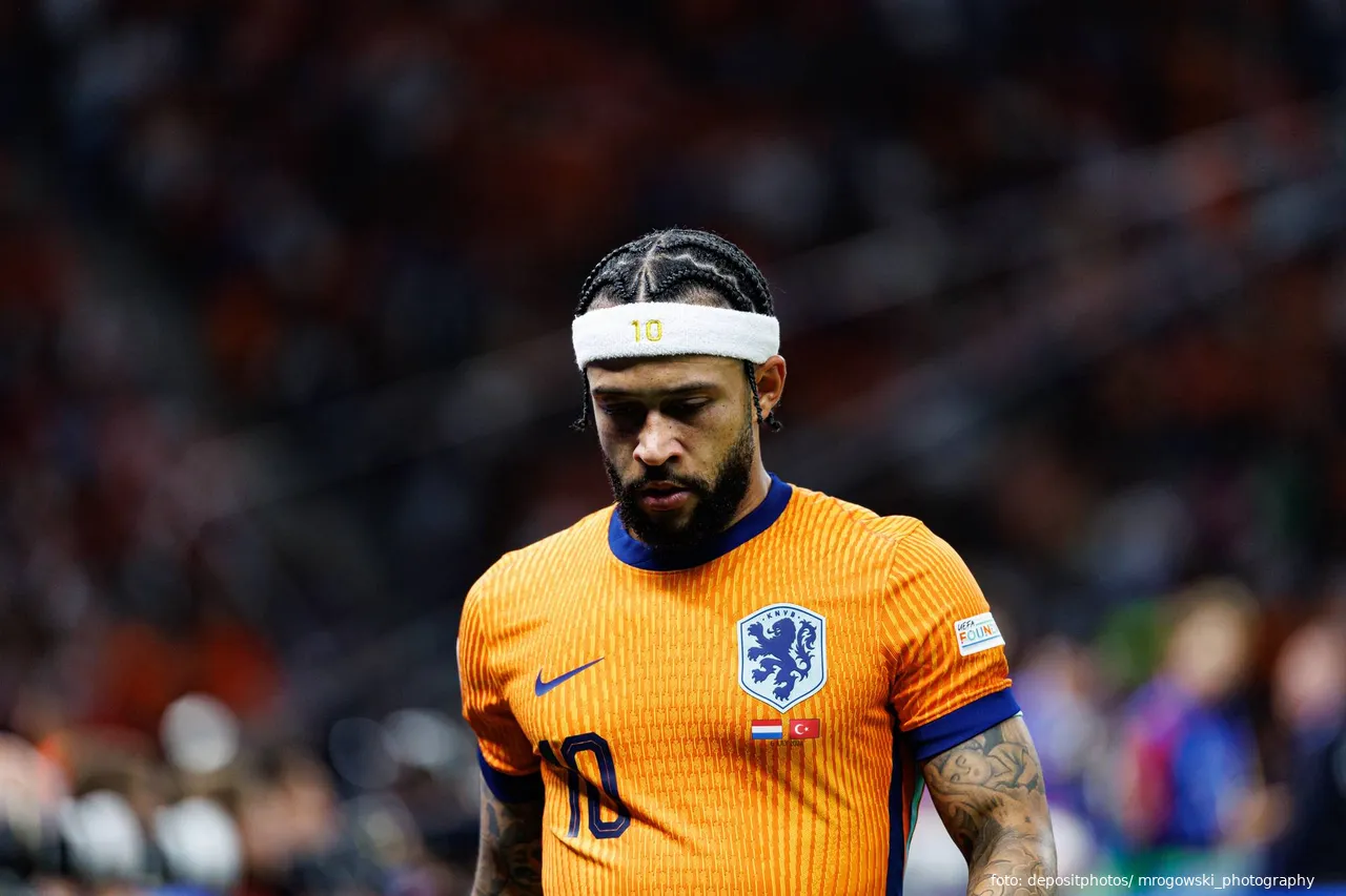 Memphis na de EK wedstrijd tegen Turkije