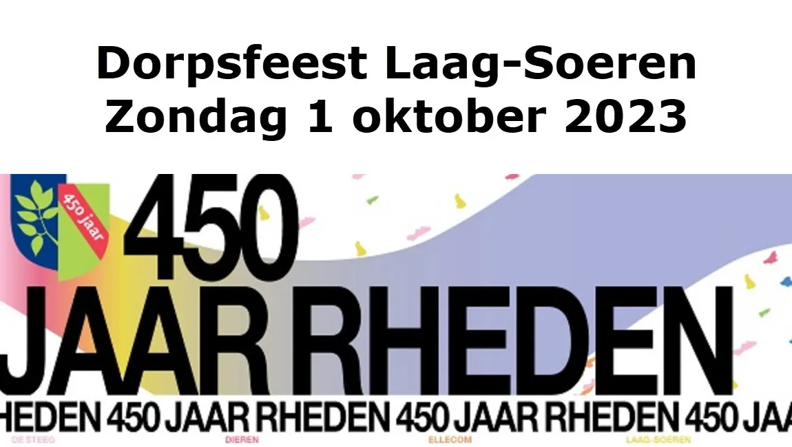 dorpsfeest laag soeren gemeente rheden