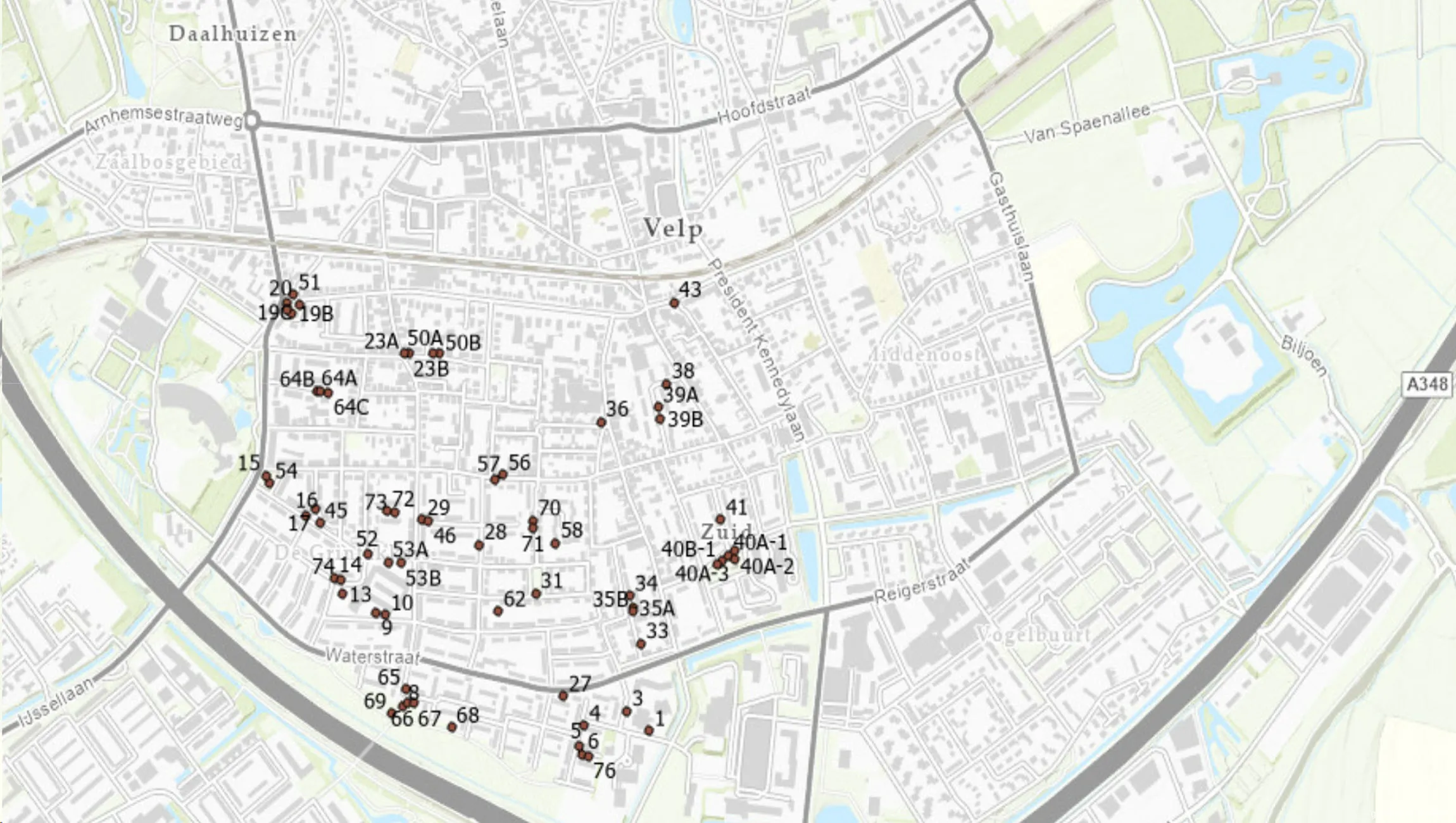 nieuwe bomen velp zuid gemeente rheden