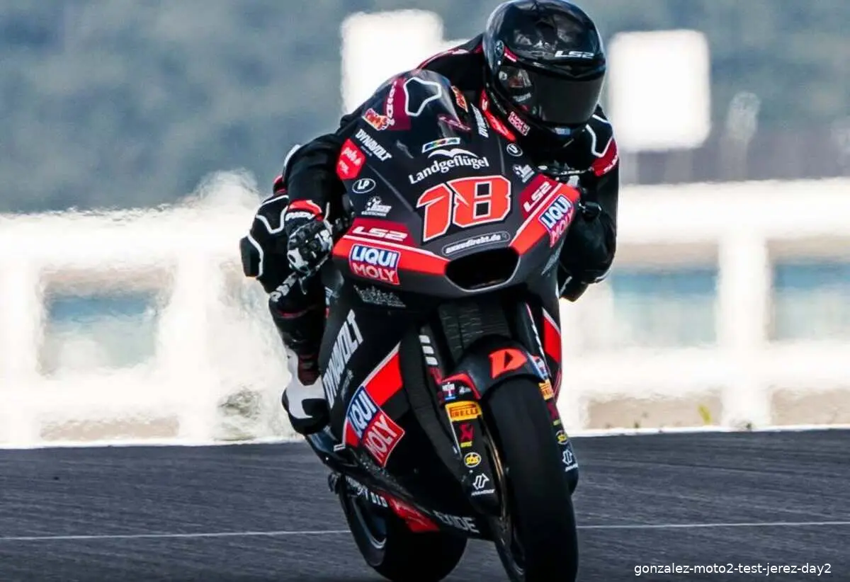 gonzalez moto2 test jerez day2