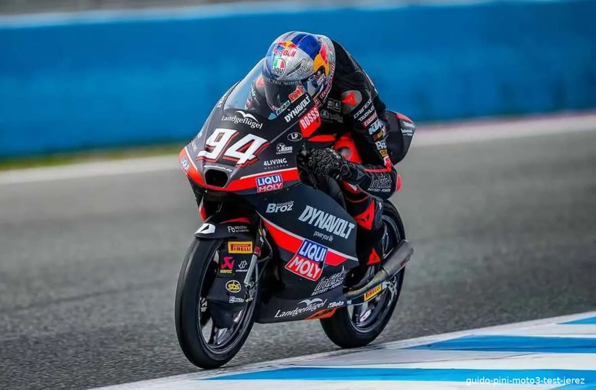 guido pini moto3 test jerez