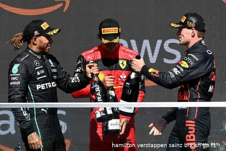 hamilton verstappen sainz british gp f1