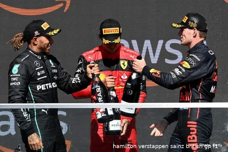 hamilton verstappen sainz british gp f1