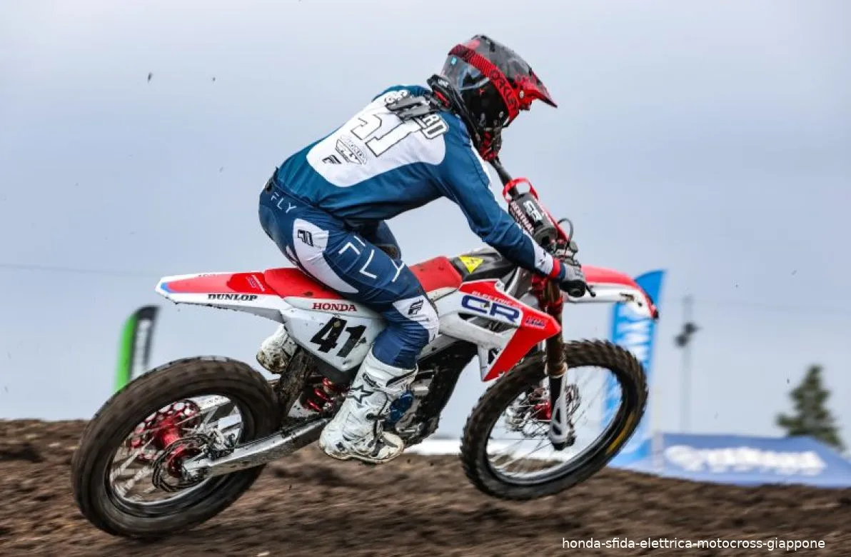 honda sfida elettrica motocross giappone