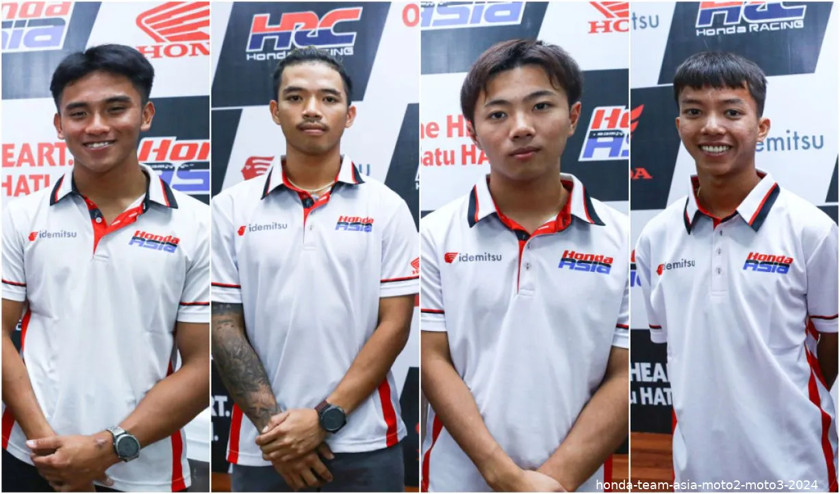 honda team asia moto2 moto3 2024