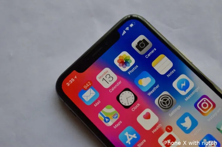 iphone x notch
